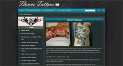 Desktop Screenshot of flower-tattoos-designs.com