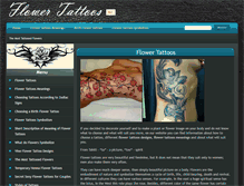 Tablet Screenshot of flower-tattoos-designs.com